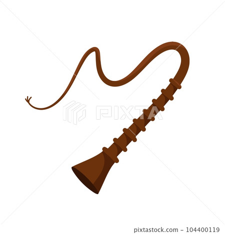 Leather whip. Cowboy tool for chasing cattle 104400119