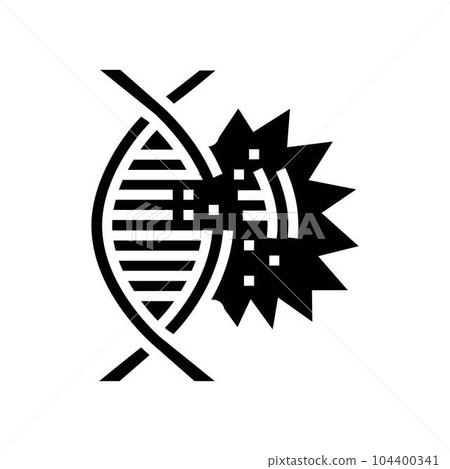 genetic mutations biochemistry glyph icon vector illustration genetic mutations biochemistry glyph icon vector illustration 104400341