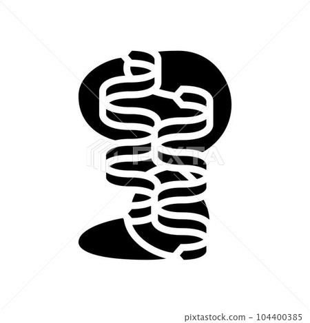 protein folding biochemistry glyph icon vector illustration protein folding biochemistry glyph icon vector illustration 104400385