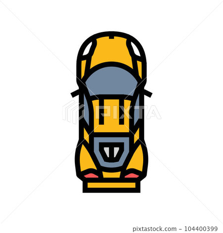 victory car top view color icon vector illustration victory car top view color icon vector illustration 104400399