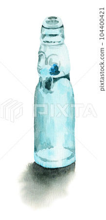 模擬水彩汽水瓶 104400421