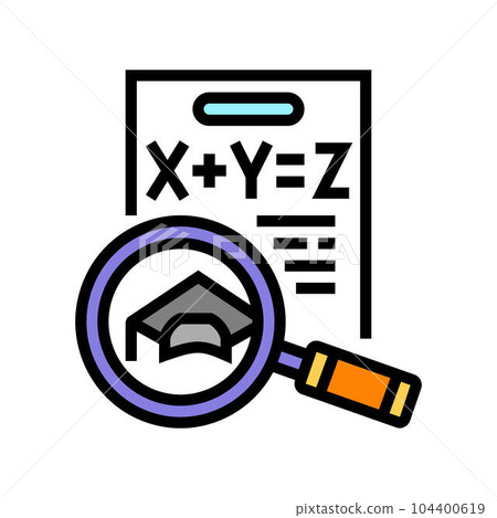 math education science color icon vector illustration 104400619