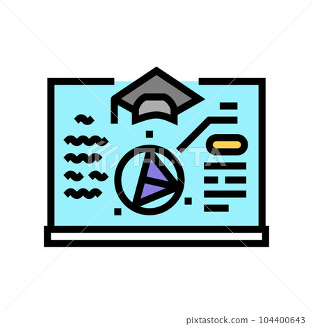 study math science education color icon vector illustration 104400643