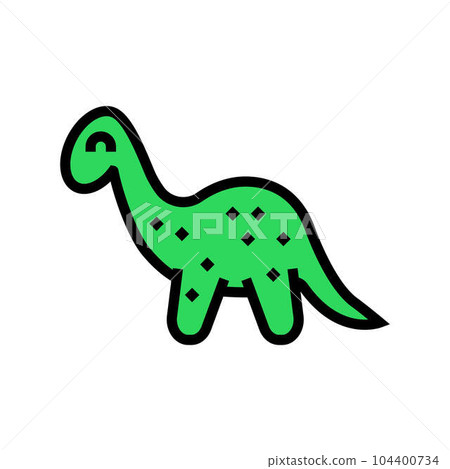 toy animal dinosaur toy child game play color icon vector illustration toy animal dinosaur toy child game play color icon vector illustration 104400734