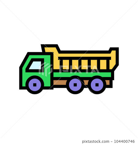 truck toy child baby kid color icon vector illustration 104400746