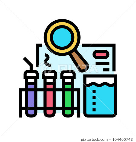 science exploration kit toy child game play color icon vector illustration 104400748