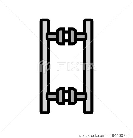 glass door hardware hardware furniture fitting color icon vector illustration glass door hardware hardware furniture fitting color icon vector illustration 104400761