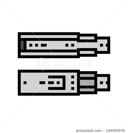 drawer slide hardware furniture fitting color icon vector illustration drawer slide hardware furniture fitting color icon vector illustration 104400976