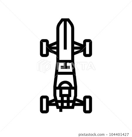 drive car top view line icon vector illustration drive car top view line icon vector illustration 104401427