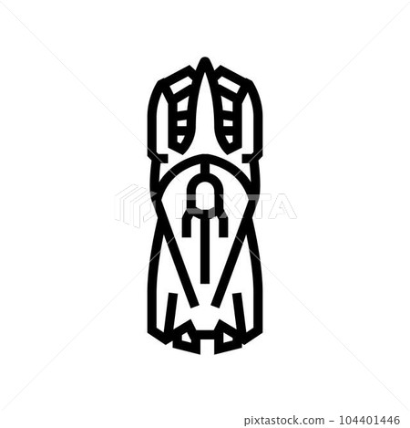 race car top view line icon vector illustration race car top view line icon vector illustration 104401446