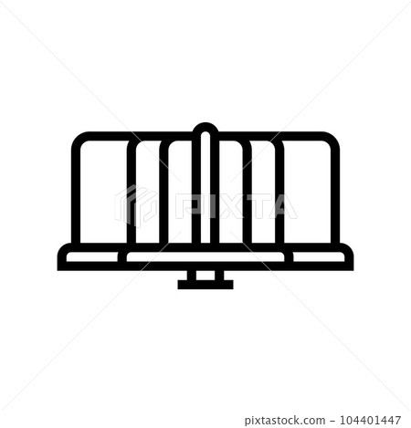 merry go round park kid play line icon vector illustration merry go round park kid play line icon vector illustration 104401447