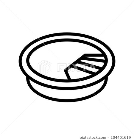 cable management grommet hardware furniture fitting line icon vector illustration cable management grommet hardware furniture fitting line icon vector illustration 104401619