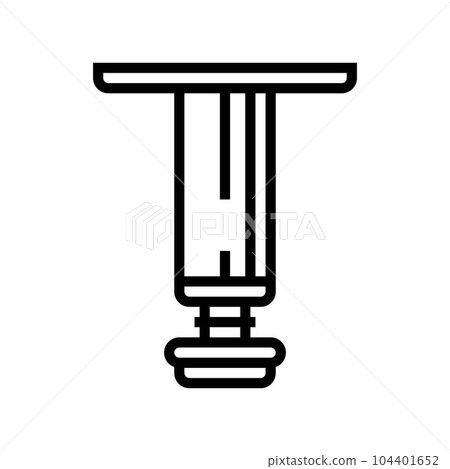 furniture leg hardware fitting line icon vector illustration 104401652
