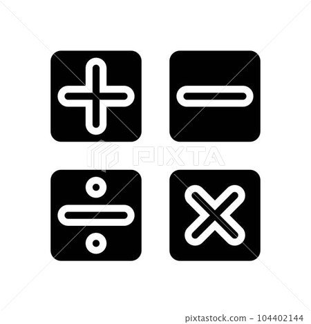 math science education glyph icon vector illustration math science education glyph icon vector illustration 104402144
