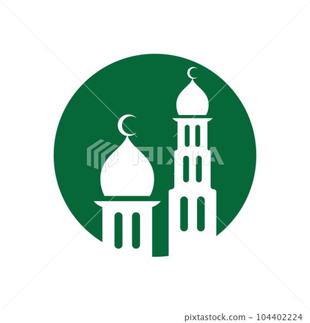 Mosque logo images illustration 104402224