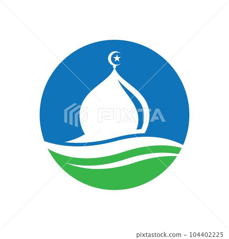 Mosque logo images illustration 104402225