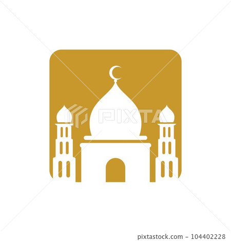 Mosque logo images illustration 104402228