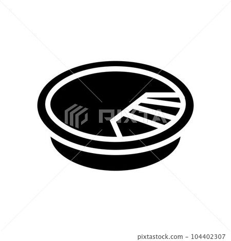 cable management grommet hardware furniture fitting glyph icon vector illustration 104402307