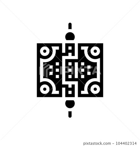 cast iron hardware hardware furniture fitting glyph icon vector illustration 104402314