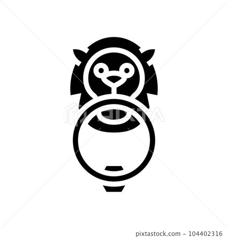 antique hardware hardware furniture fitting glyph icon vector illustration 104402316