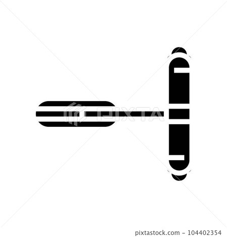 door closer hardware furniture fitting glyph icon vector illustration door closer hardware furniture fitting glyph icon vector illustration 104402354