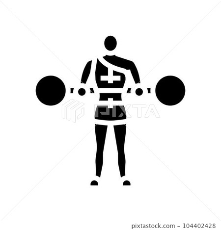 circus strongman carnival vintage show glyph icon vector illustration circus strongman carnival vintage show glyph icon vector illustration 104402428