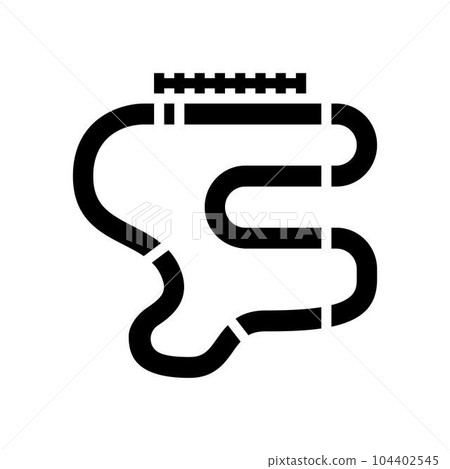 road race vehicle speed auto glyph icon vector illustration 104402545