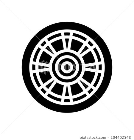 racing tires vehicle auto glyph icon vector illustration racing tires vehicle auto glyph icon vector illustration 104402548