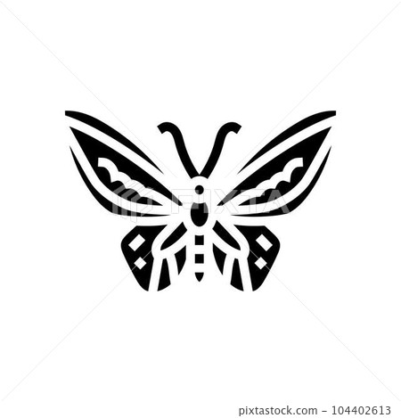 cape york birdwing insect glyph icon vector illustration cape york birdwing insect glyph icon vector illustration 104402613