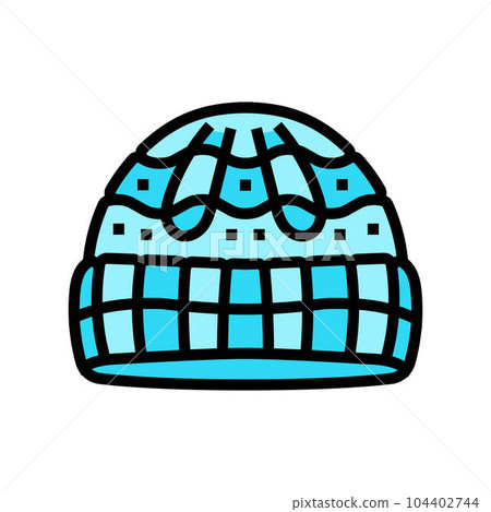 hat knitting wool color icon vector illustration hat knitting wool color icon vector illustration 104402744