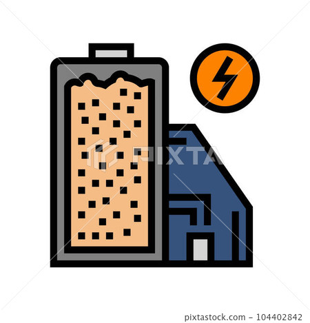 sand batteries future technology color icon vector illustration sand batteries future technology color icon vector illustration 104402842
