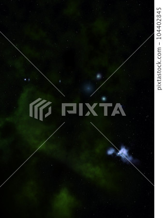 Far being shone nebula and star field against space. Far being shone nebula and star field against space. 104402845