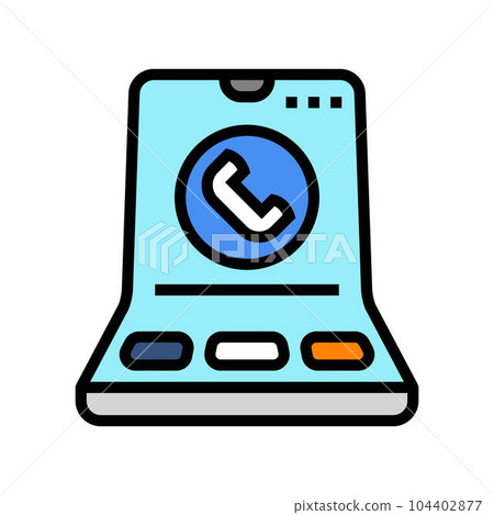 foldable electronics future technology color icon vector illustration foldable electronics future technology color icon vector illustration 104402877