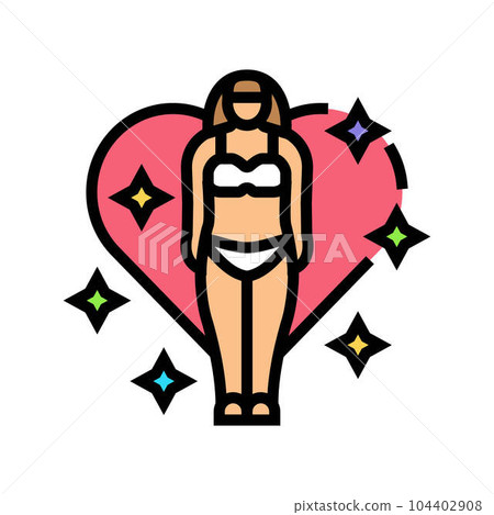 body positivity feminism woman color icon vector illustration body positivity feminism woman color icon vector illustration 104402908