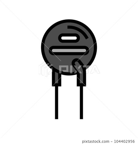 thermistor electronic component color icon vector illustration thermistor electronic component color icon vector illustration 104402956