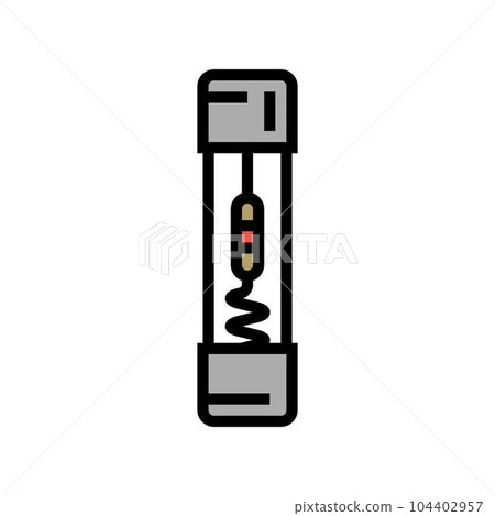 fuse electronic component color icon vector illustration 104402957