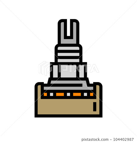 potentiometer electronic component color icon vector illustration potentiometer electronic component color icon vector illustration 104402987