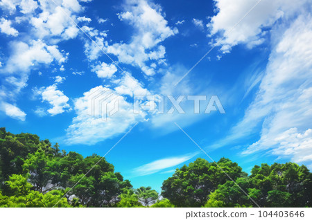 [AI image] Blue sky and clouds, image 104403646