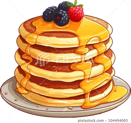 illustration, food, design, pancake, delicious, sweet, isolated, cooking, dessert, chocolate, icon, variation, cake, pastry, fresh, variations, set, snack, meal, tasty, menu, bakery, 104404005
