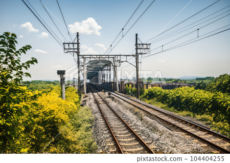 AI image Railroad image AI image Railroad image 104404255