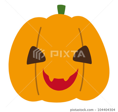 Jack-o-lantern illustration material for Halloween 104404304