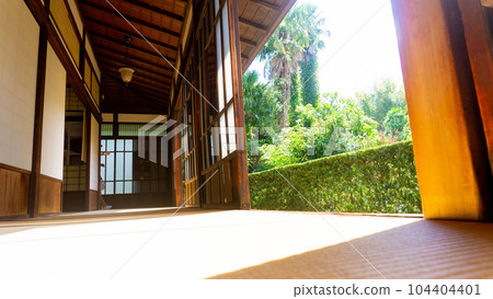 The porch of an old Japanese house 104404401
