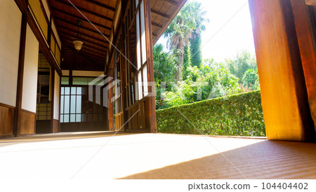 The porch of an old Japanese house 104404402