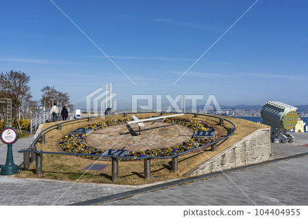 Awaji Highway Oasis Akashi Kaikyo Bridge 104404955