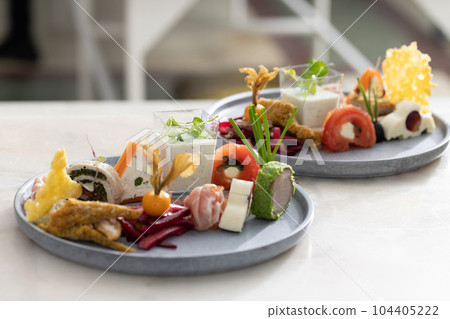 Different fancy finger food Different fancy finger food 104405222