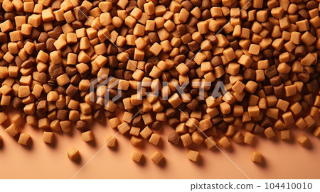 Dried dog food background 104410010