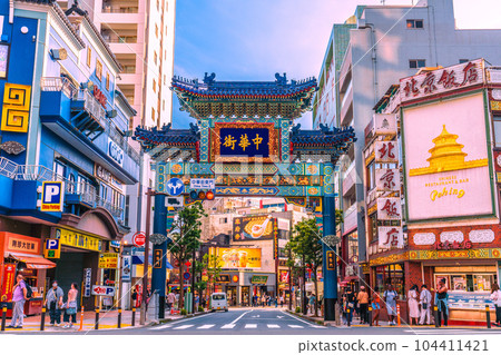 日本東京街景 眺望橫濱中華街、朝陽門等=6月13日 日本東京街景 眺望橫濱中華街、朝陽門等=6月13日 104411421