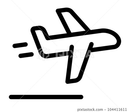 飛機起飛圖標 飛機起飛圖標 104411611