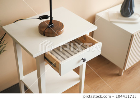 top view of a opened empty drawer top view of a opened empty drawer 104411715