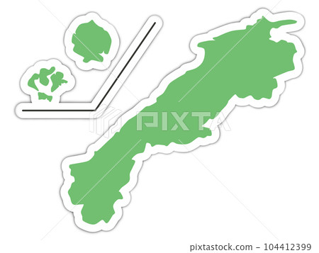 島根縣的形狀 島根縣的形狀 104412399